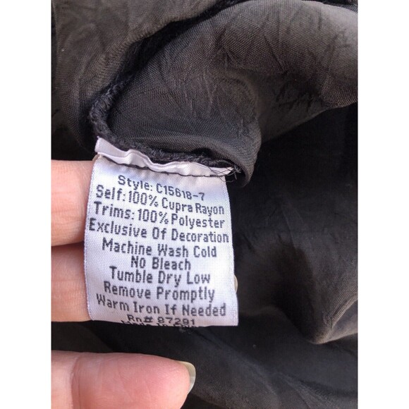 JOHNNY WAS Merielle Blouse Black Embroidered Tunic Top Size Large - Picture 10 of 15